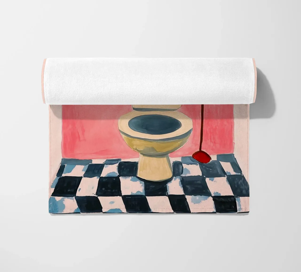 Please sit down beach towel by Carinaprint