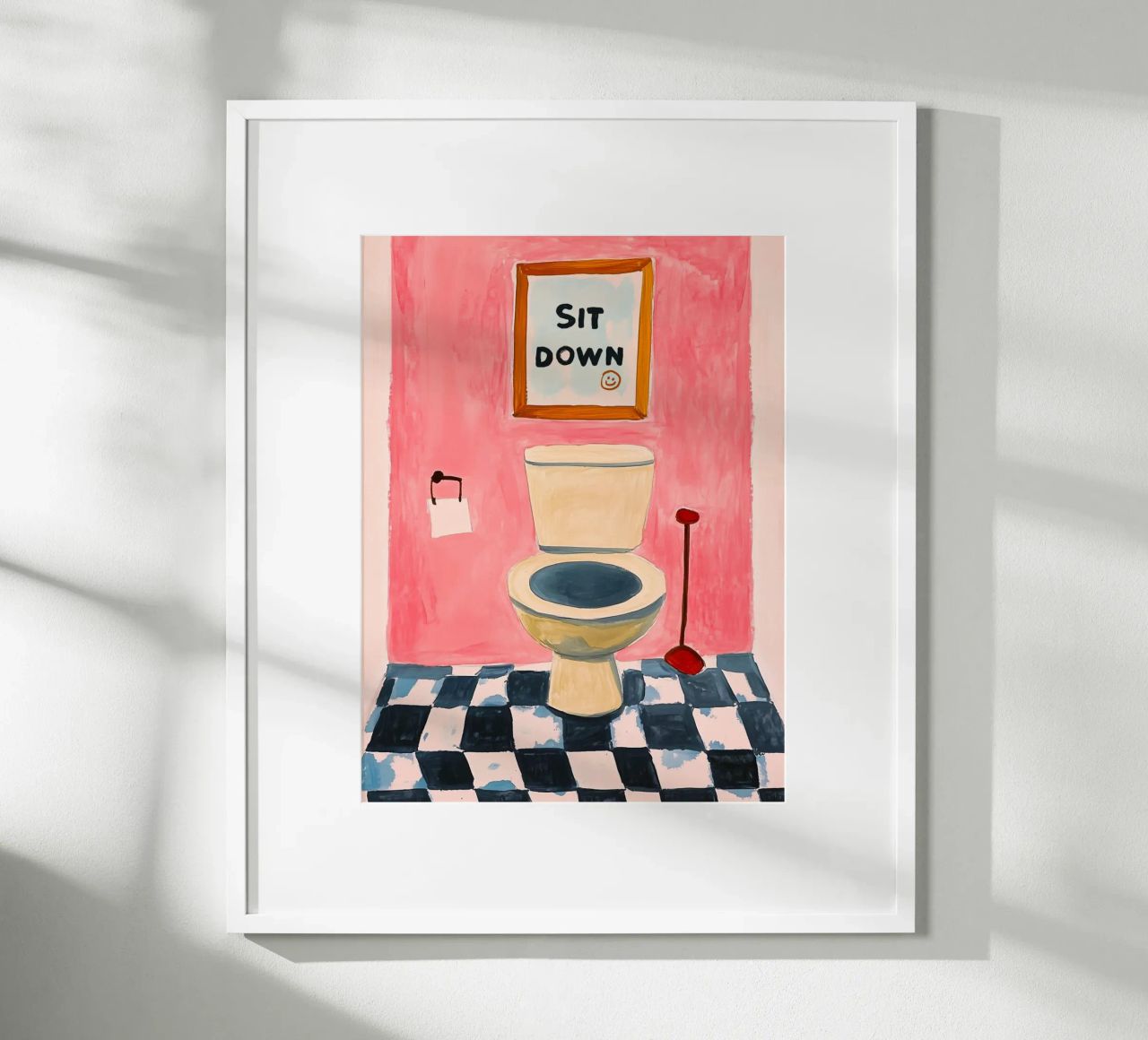 S'il vous plaît, asseyez-vous poster de Carinaprint