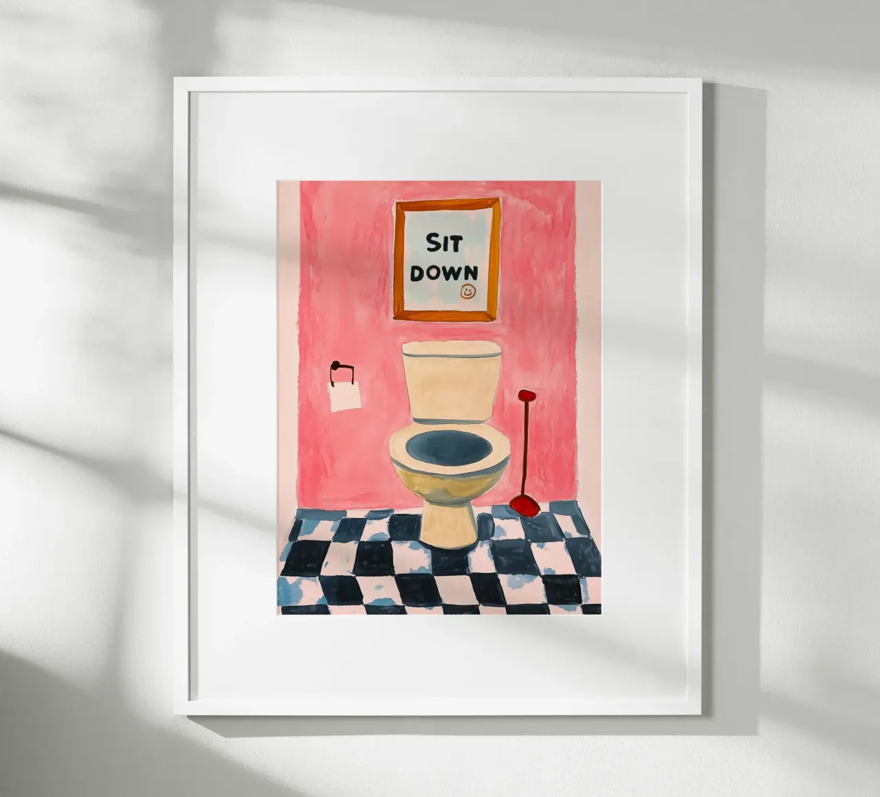 Please sit down poster by Carinaprint