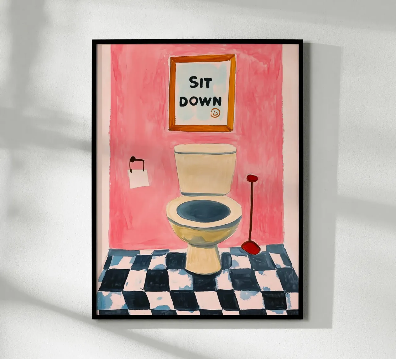 Please sit down poster by Carinaprint