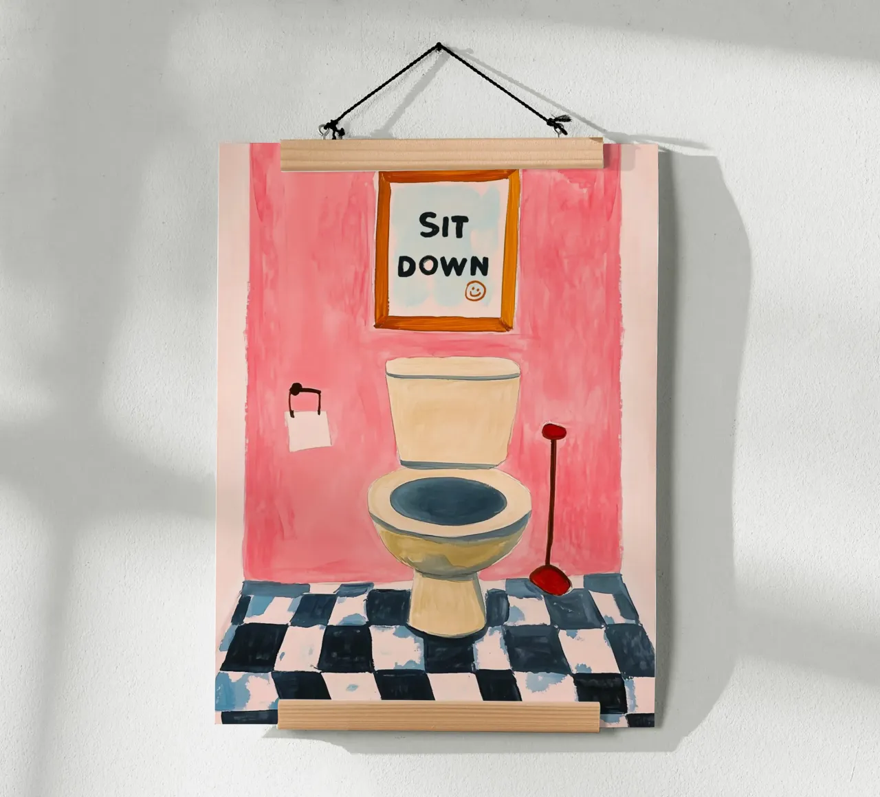 Please sit down poster by Carinaprint