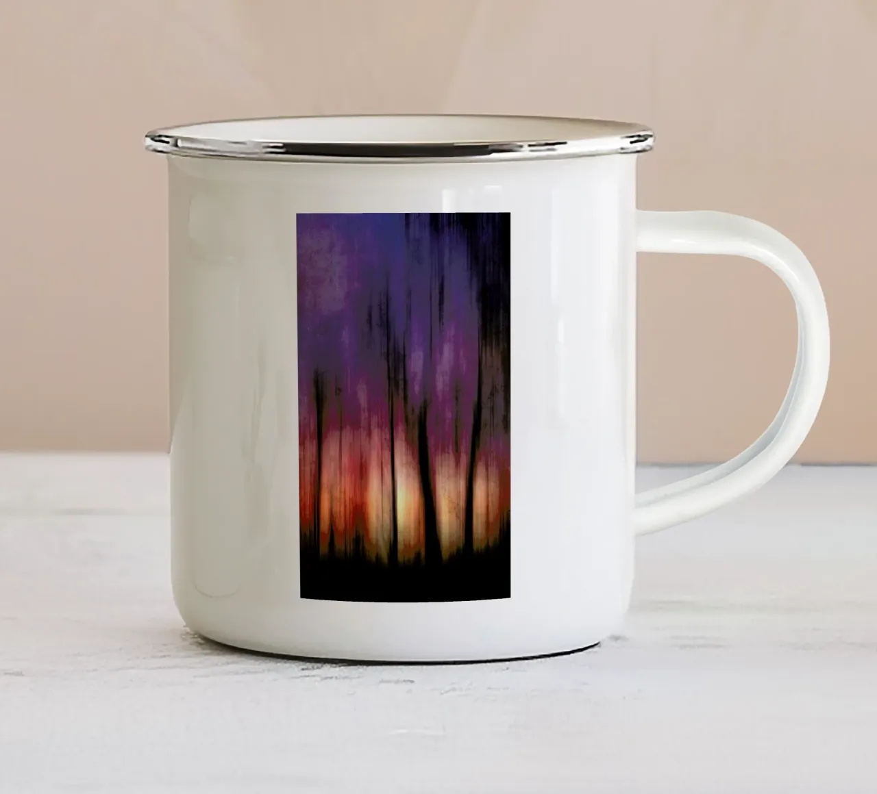 A Blurred Sunset Preview tazza in smalto da Angelo Cerantola