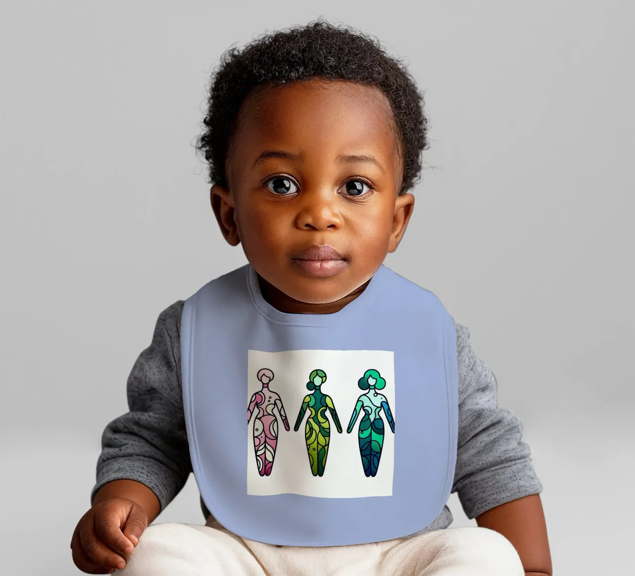 Women and fashion baby bib by CASTILO