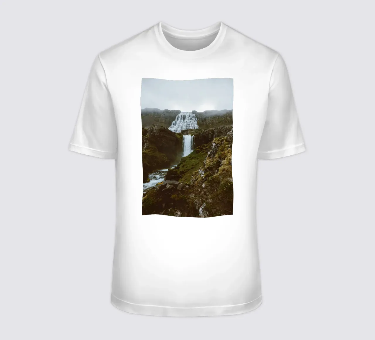 Cascata in Islanda - Fiordi occidentali Islanda Dynjandi t-shirt da Wunderbarwir