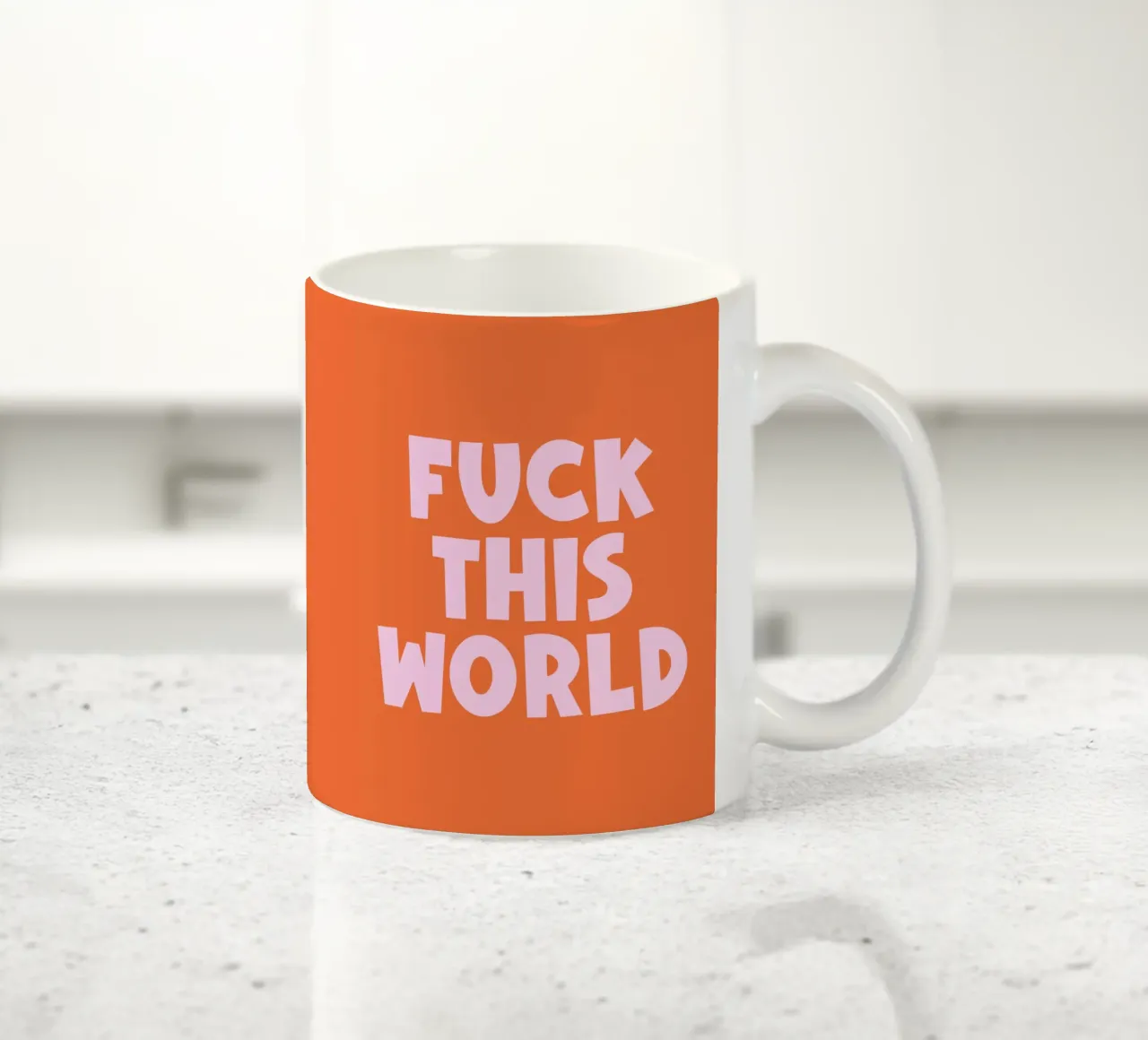 Fanculo a questo mondo tazza in ceramica da Paigaam Studio