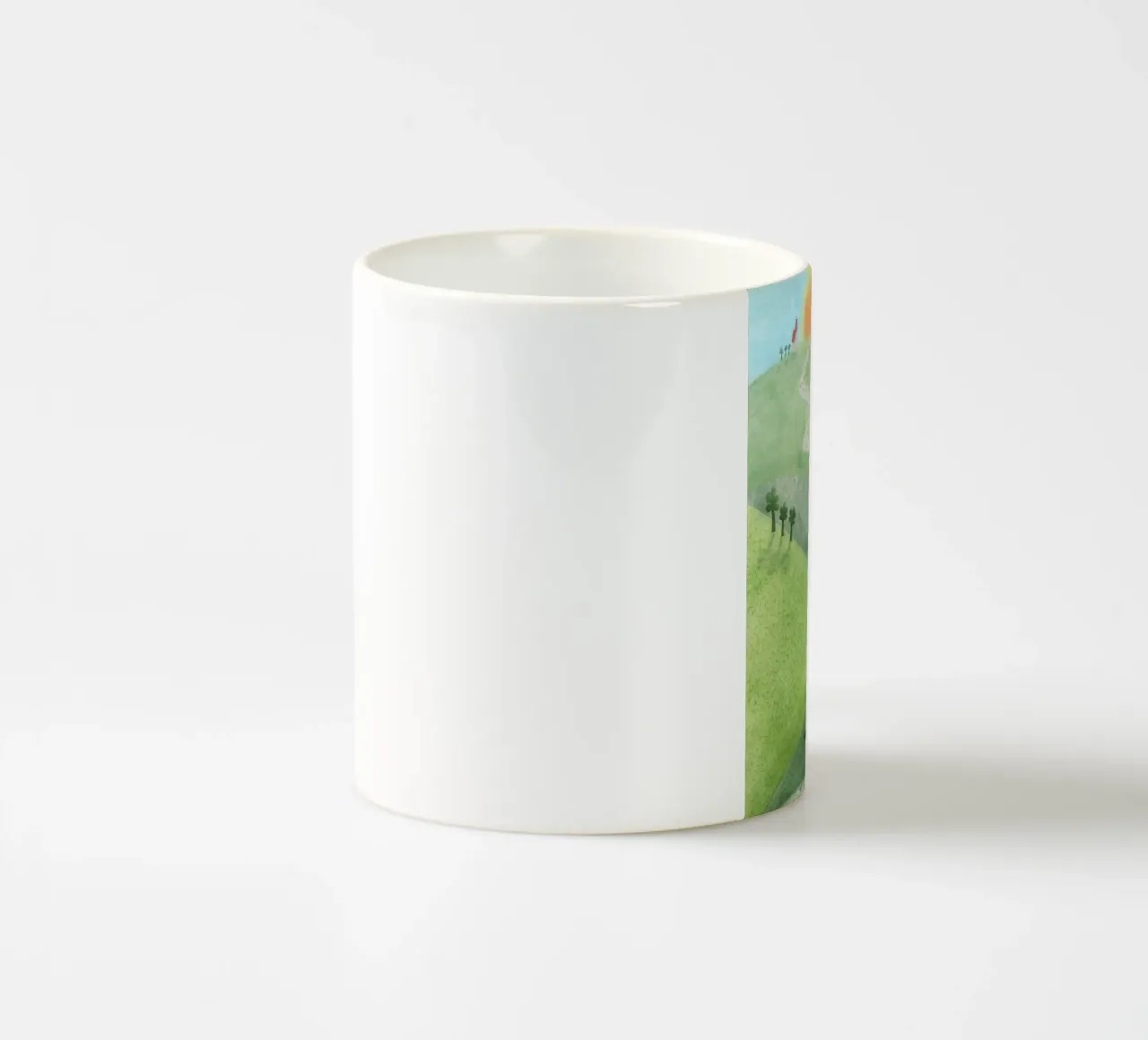THE WAY tazza in ceramica da Inge Hauser Illustration