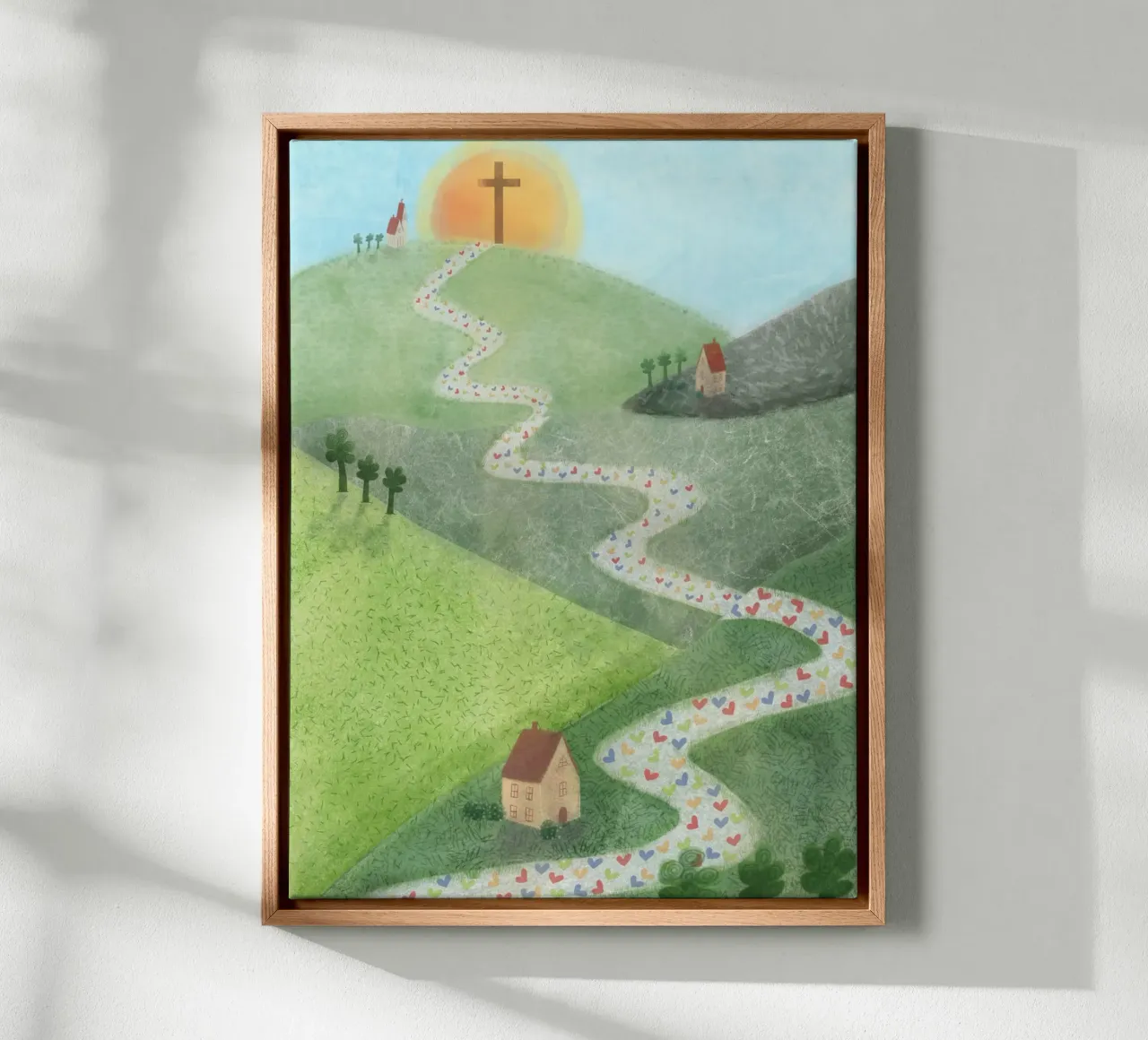 THE WAY canvas met Baklijst van Inge Hauser Illustration