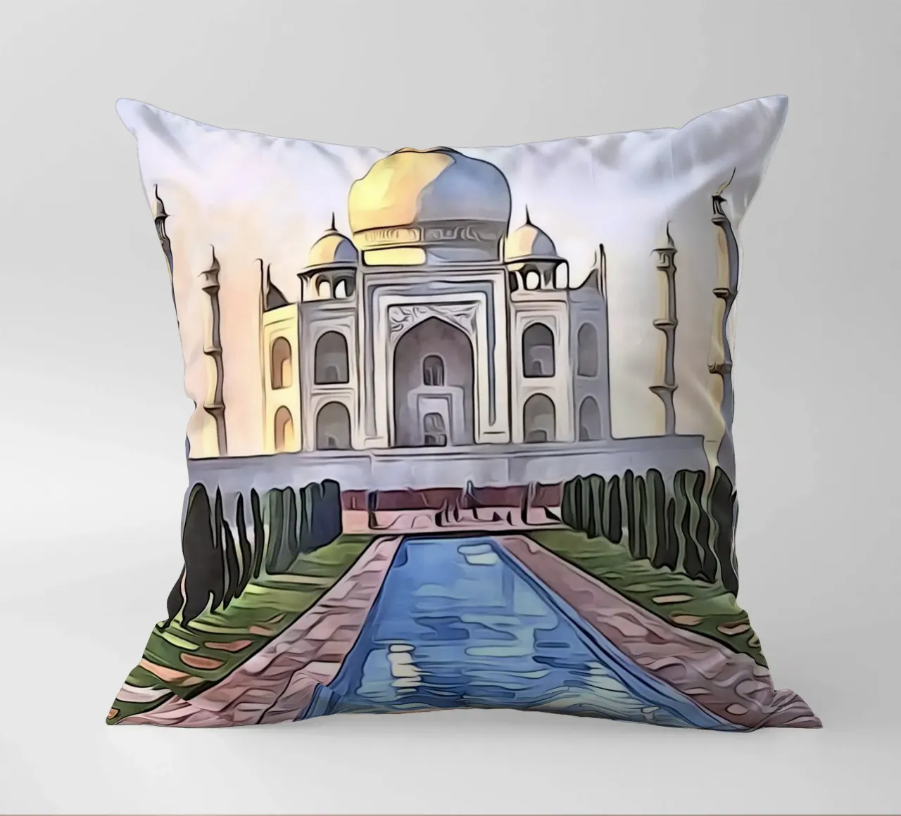 Taj Mahal, indiano, Motiv 13 cuscino da ZAMART