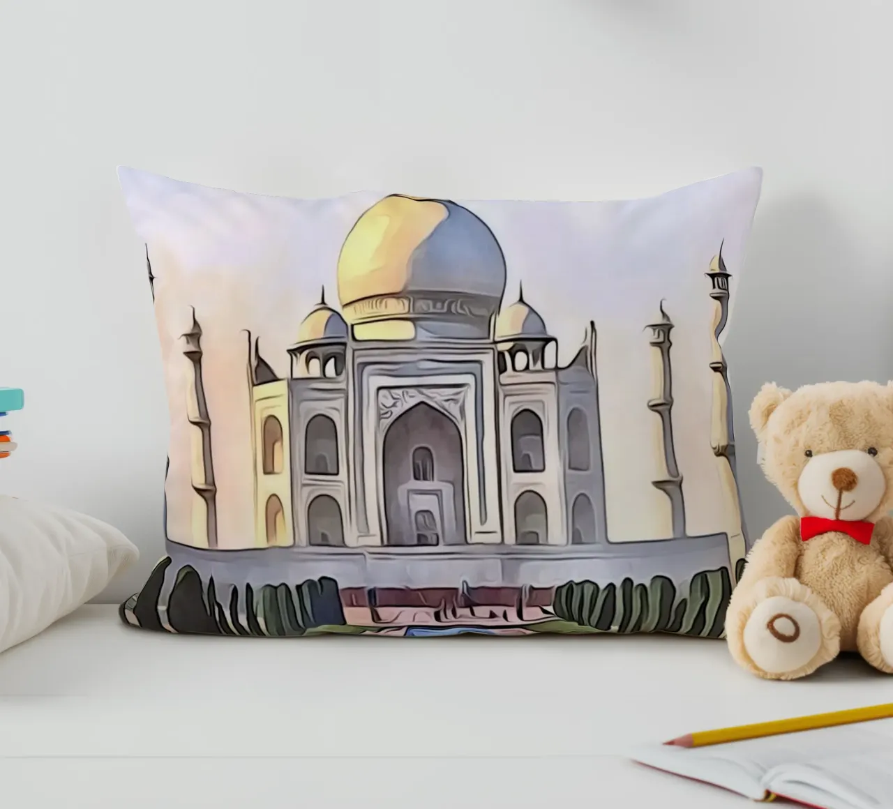 Taj Mahal, indiano, Motiv 13 cuscino da ZAMART