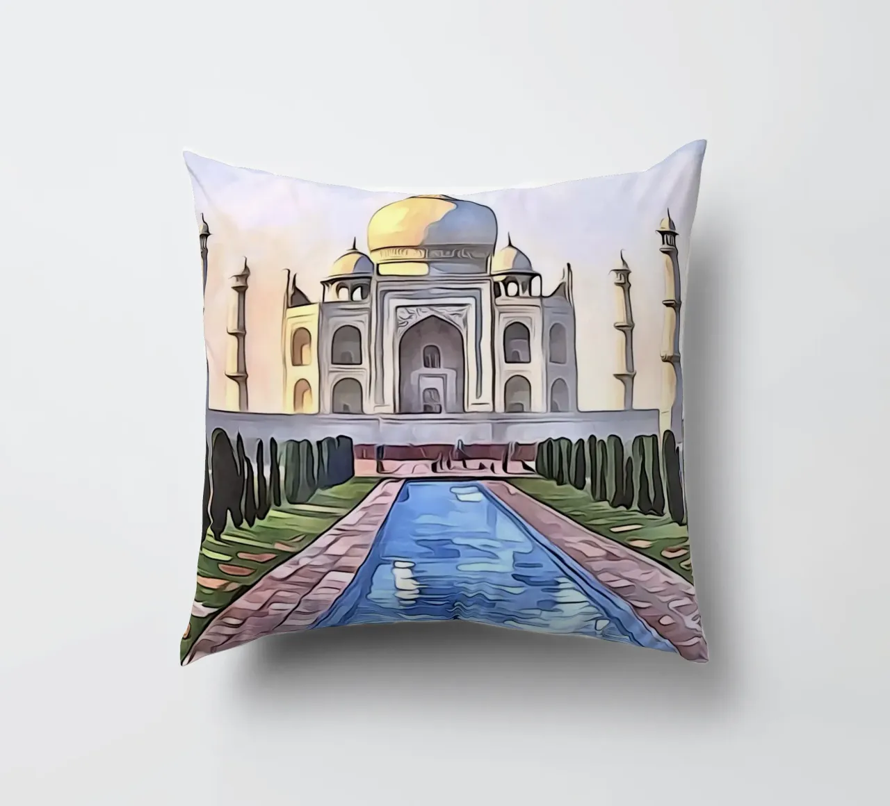 Taj Mahal, indiano, Motiv 13 cuscino da ZAMART