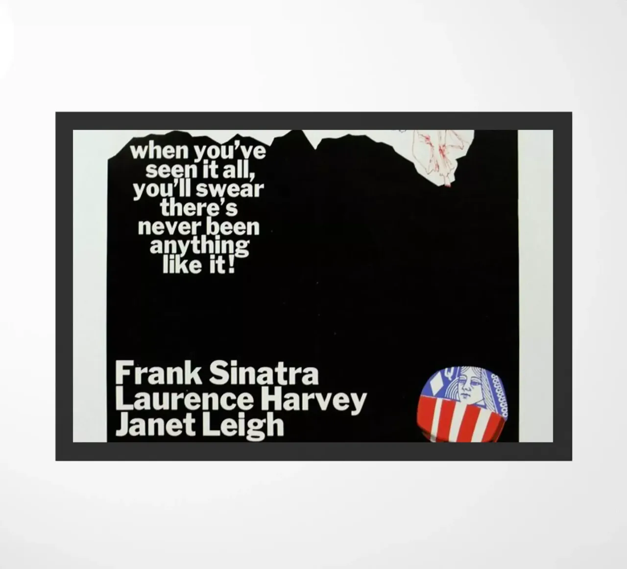 ‘The Manchurian Candidate’ Retro Movie Poster zerbino da Gallery Print and Art Limited