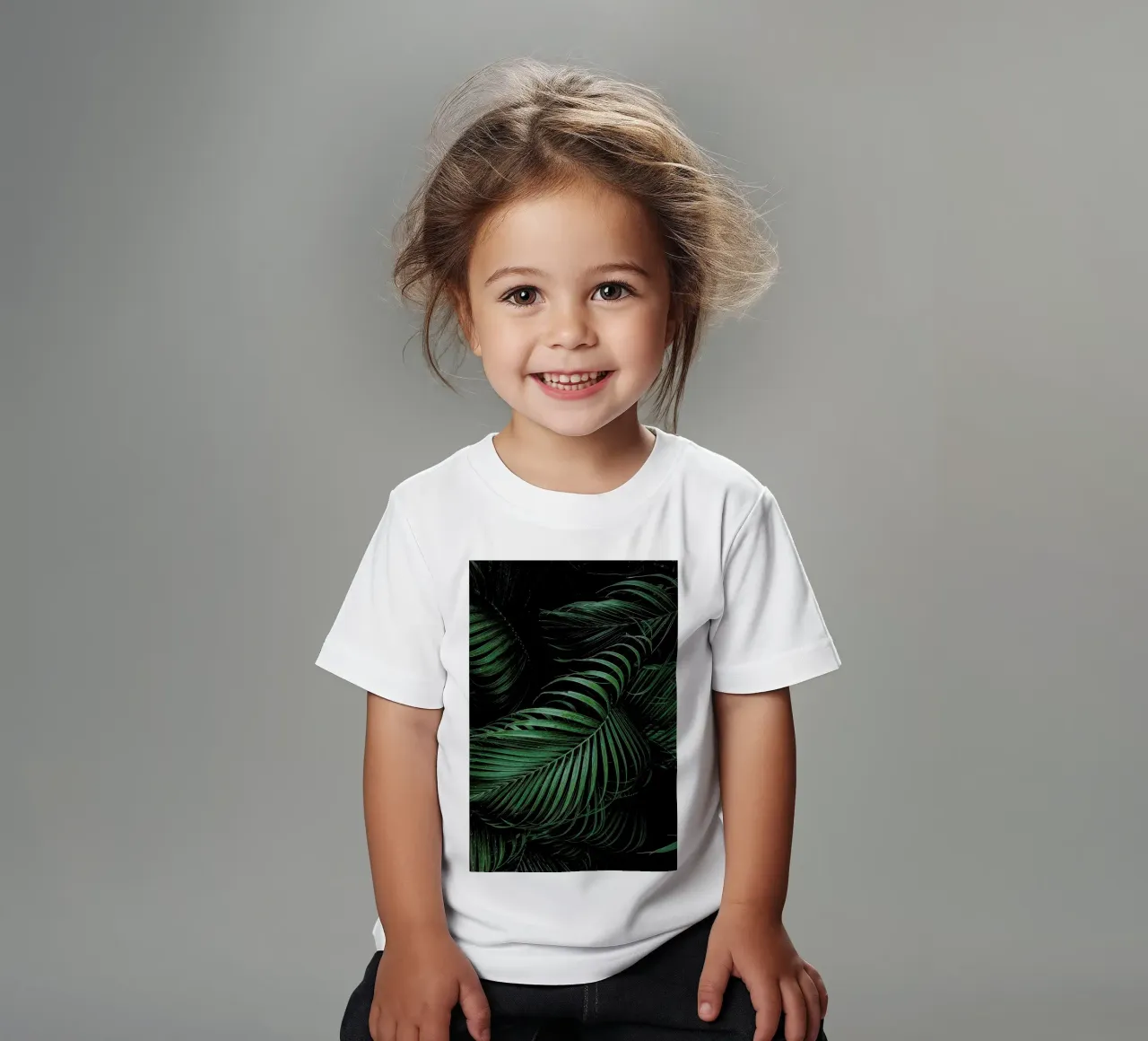 Feathered Palm kids t-shirt by Flora & Fauna
