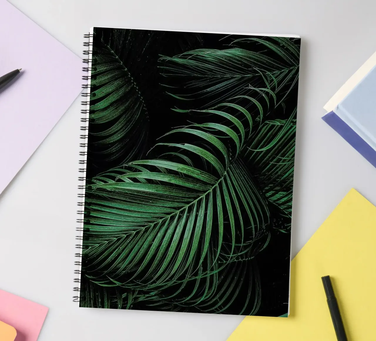 Feathered Palm spiral notebook by Flora & Fauna