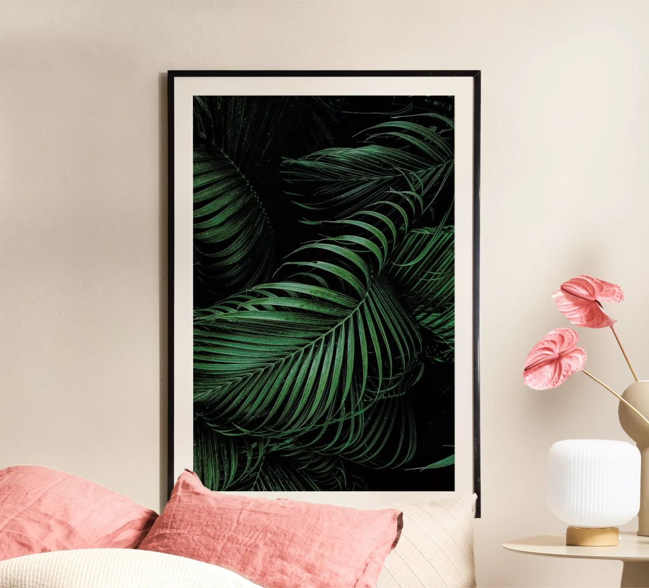Feathered Palm Poster von Flora & Fauna