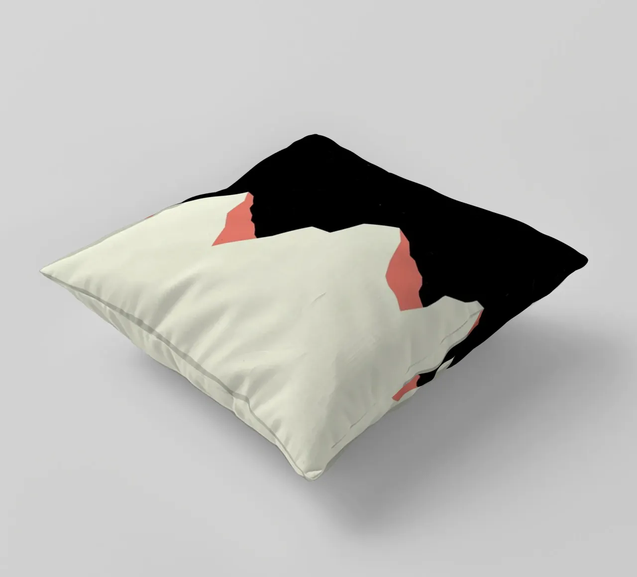 Dark Night White Mountains decorative cushion by Rosi Feist