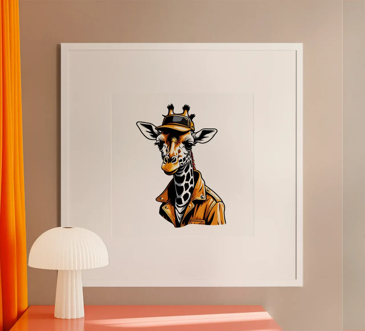 Giraffa, motivo 1 poster da ZAMART - PopArt