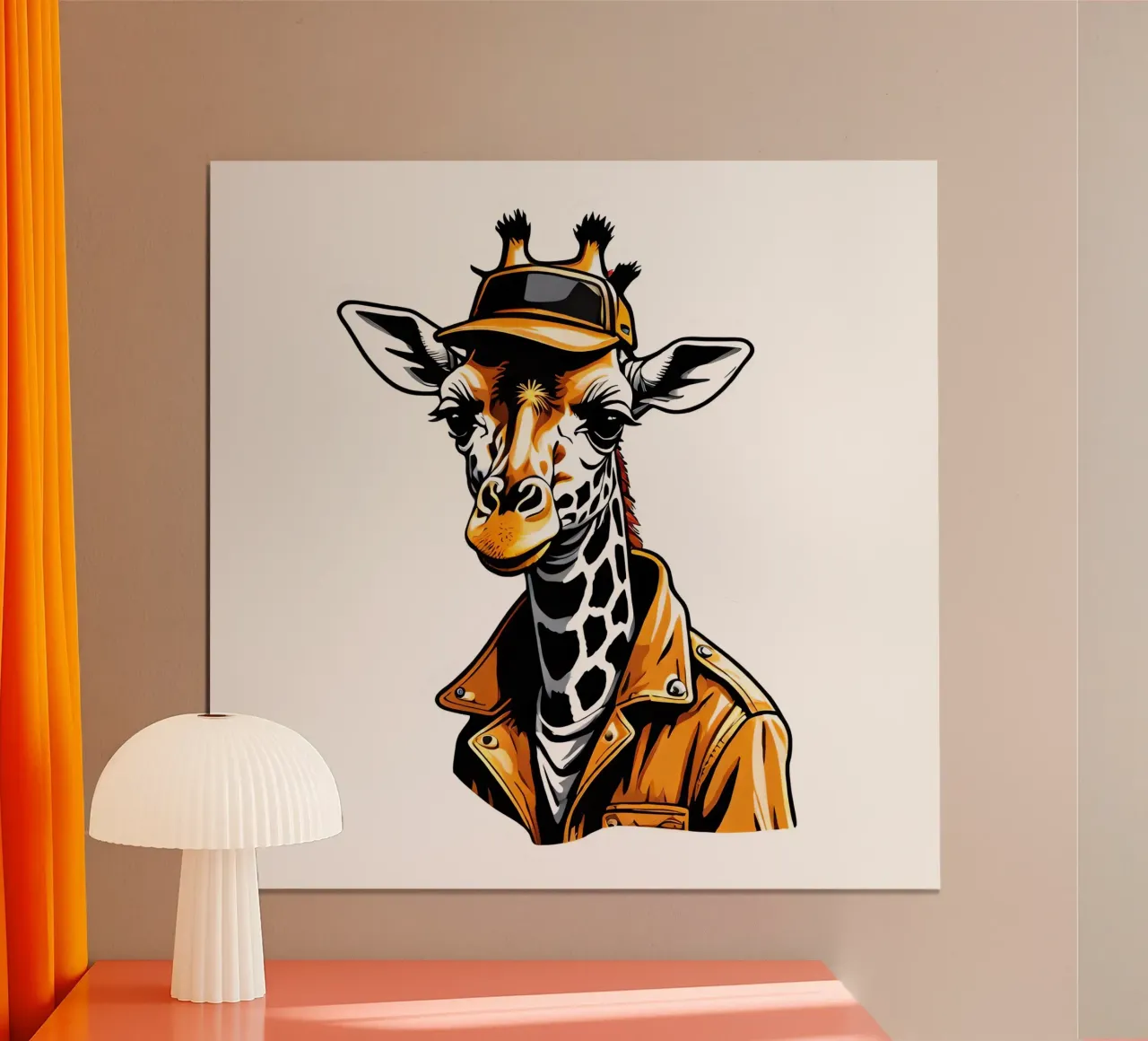 Giraffa, motivo 1 poster da ZAMART - PopArt