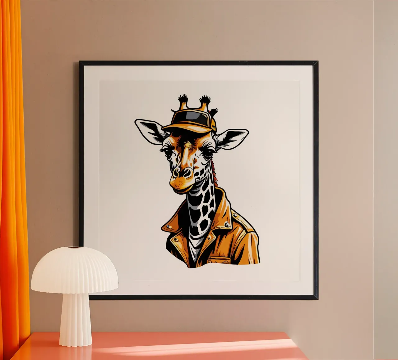 Giraffa, motivo 1 poster da ZAMART - PopArt