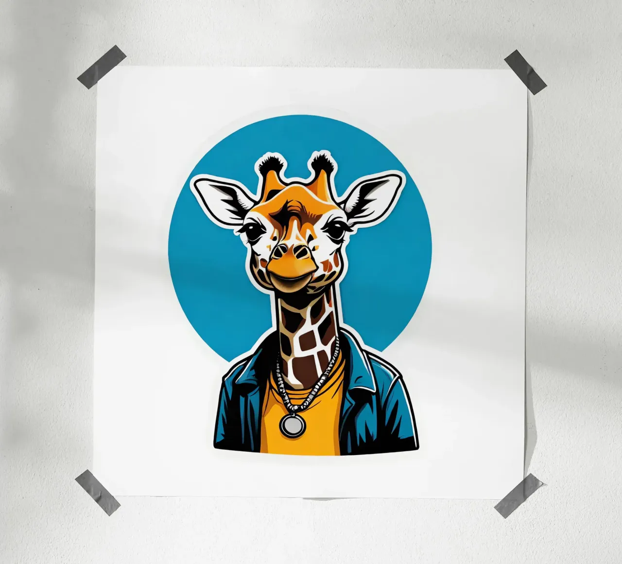 Giraffa, motivo 2 poster da ZAMART - PopArt