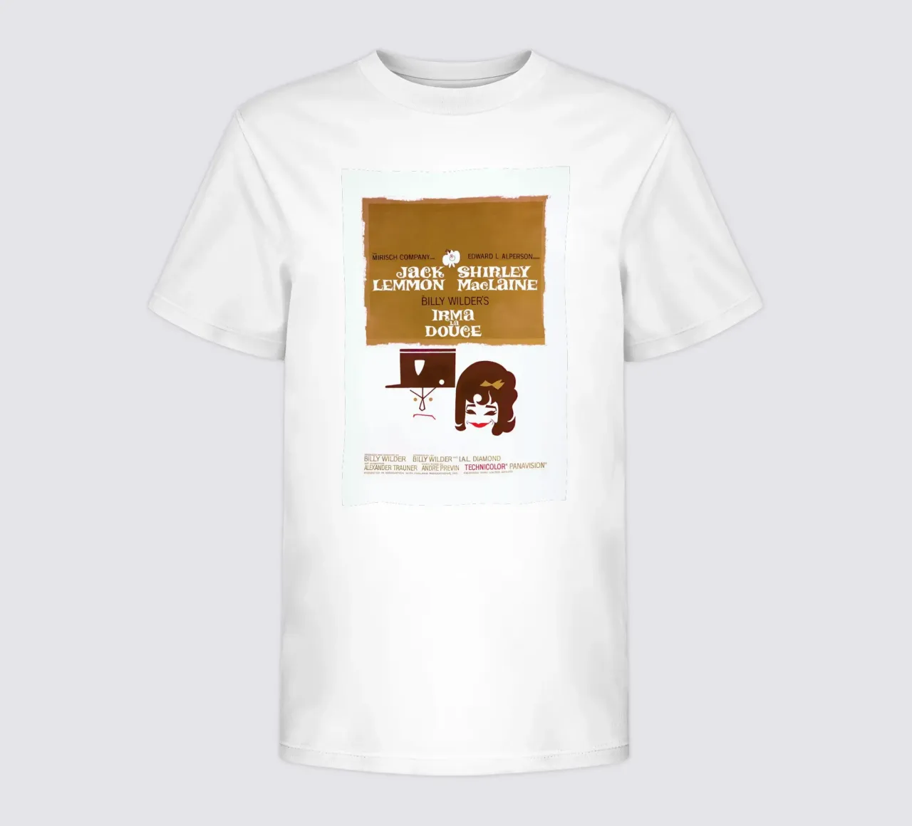‘Irma La Douce’ Retro Movie Poster t-shirt bambini da Gallery Print and Art Limited