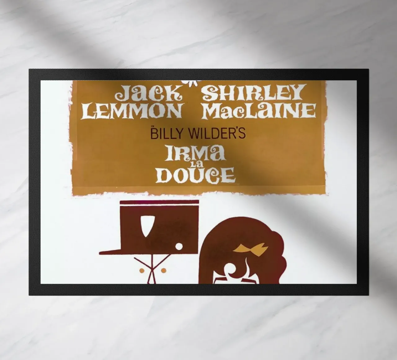 ‘Irma La Douce’ Retro Movie Poster zerbino da Gallery Print and Art Limited