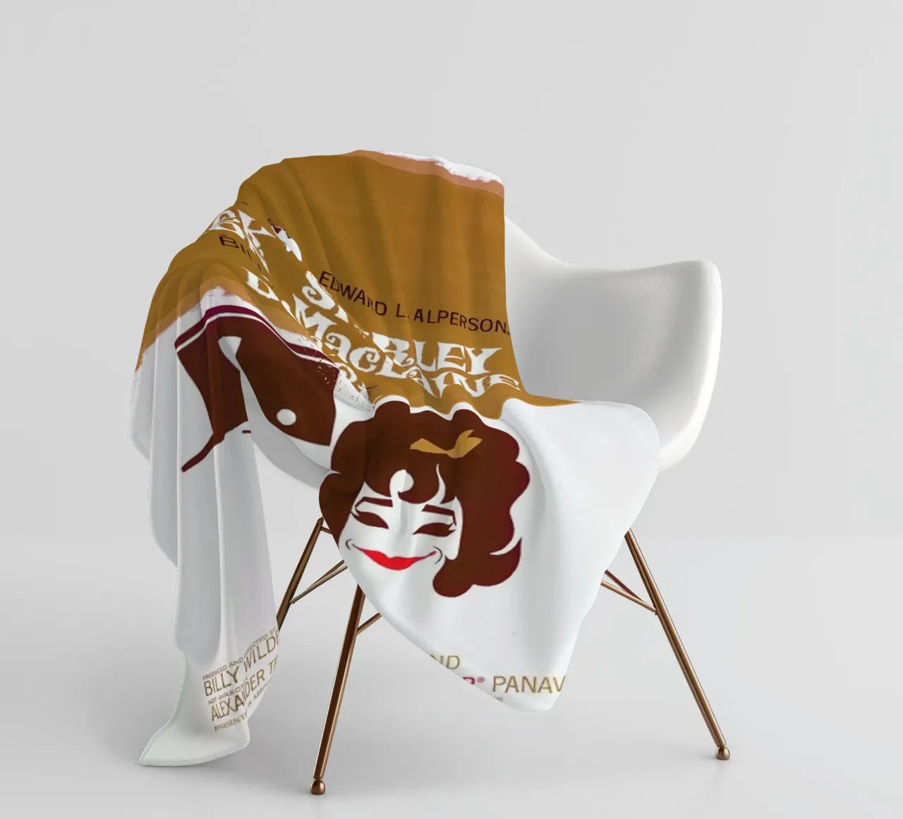 ‘Irma La Douce’ Retro Movie Poster coperta in pile da Gallery Print and Art Limited
