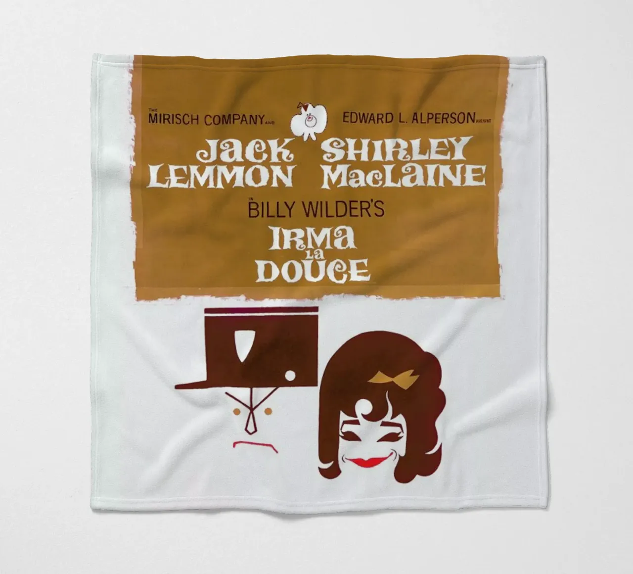 ‘Irma La Douce’ Retro Movie Poster coperta in pile da Gallery Print and Art Limited