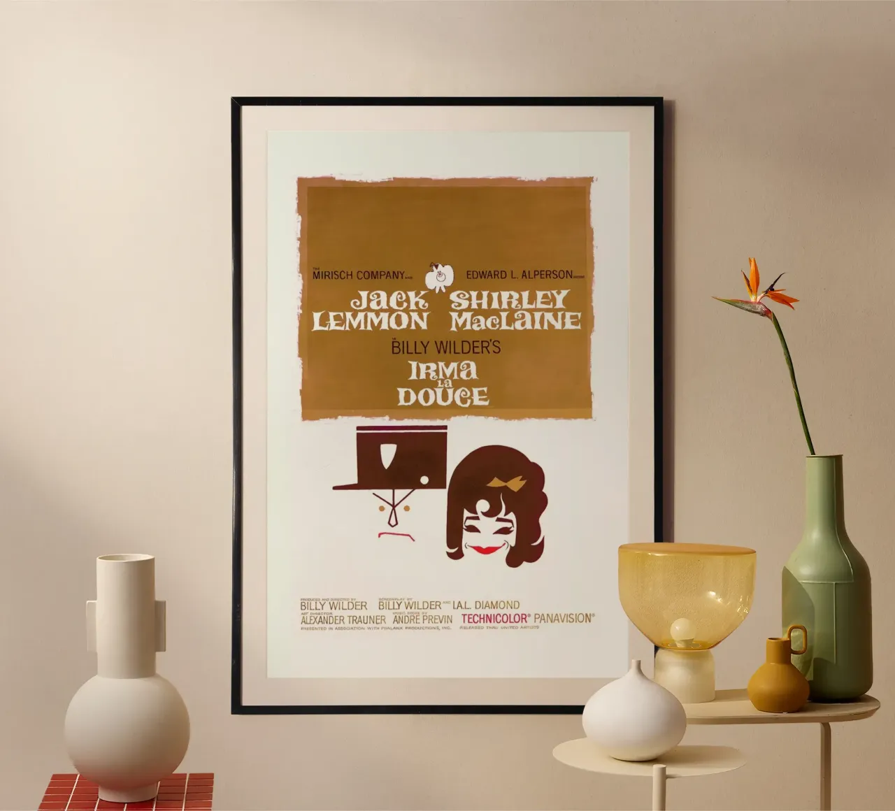 ‘Irma La Douce’ Retro Movie Poster carta hahnemühle da Gallery Print and Art Limited