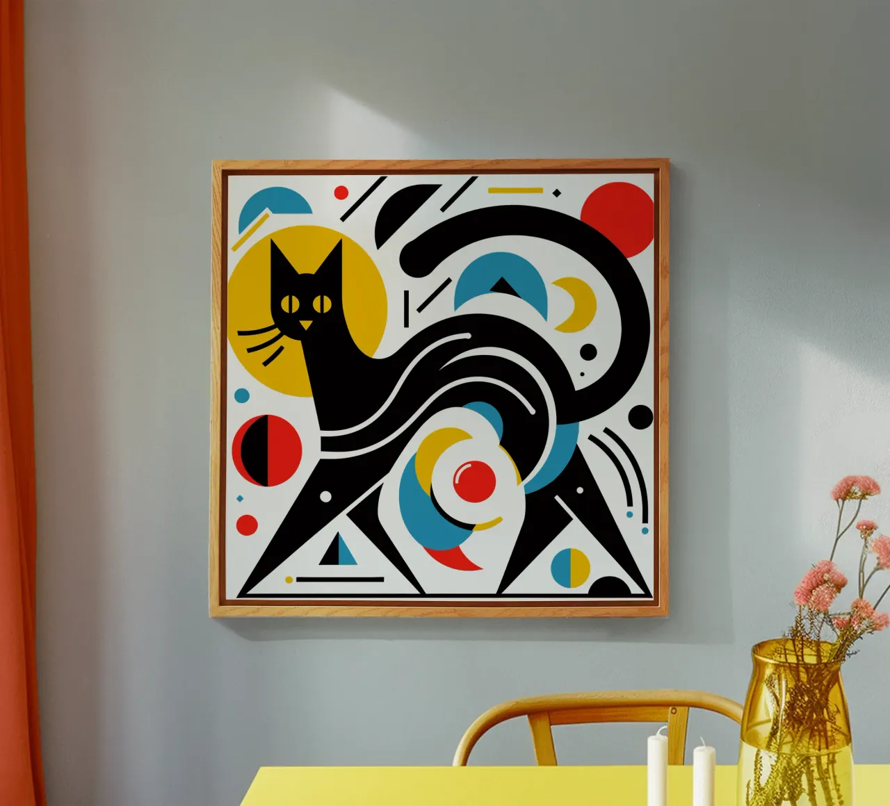 Gatto geometrico plexiglass da Mohs