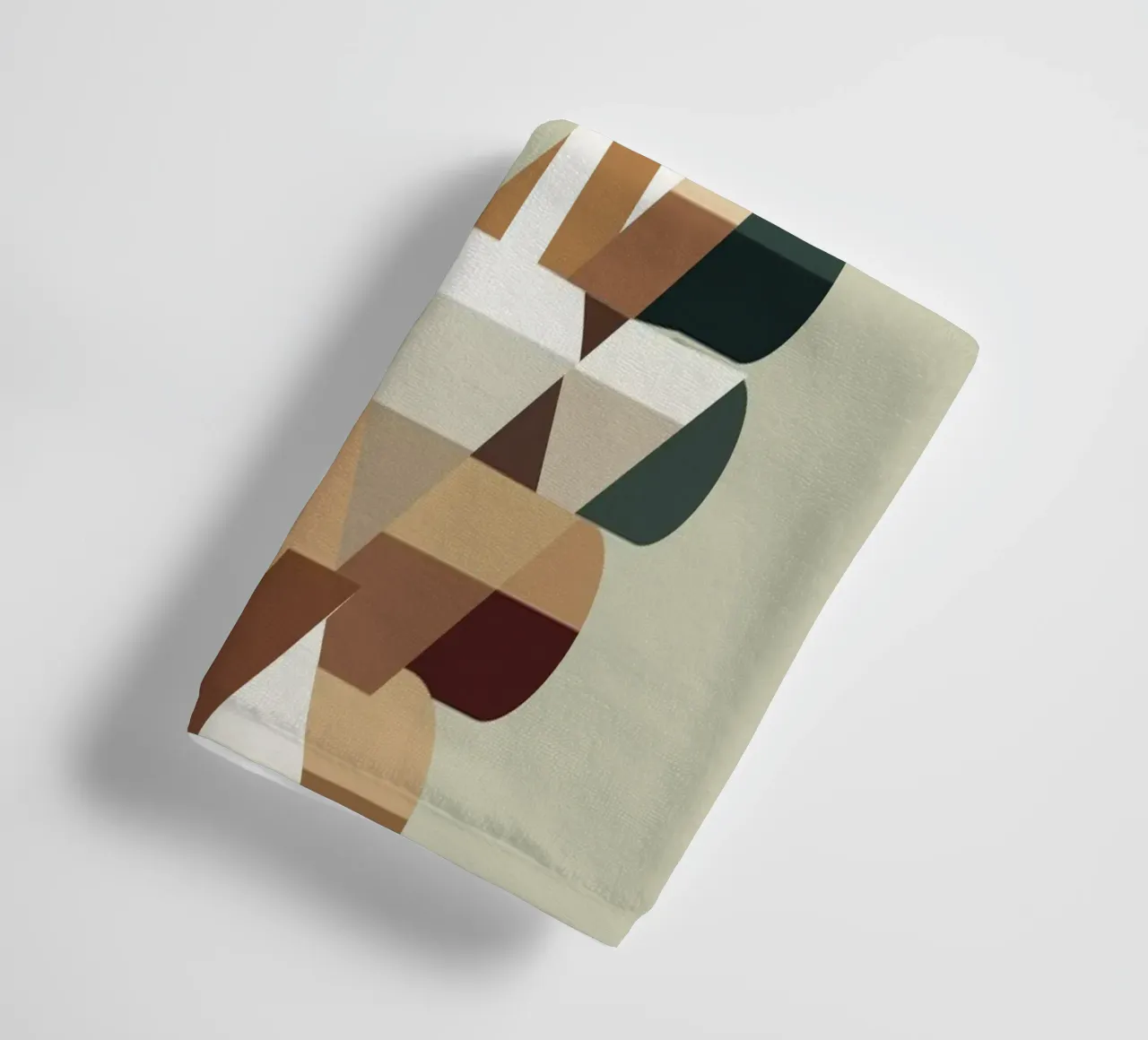 Geometric chicken in modern polygon style towel by namosh