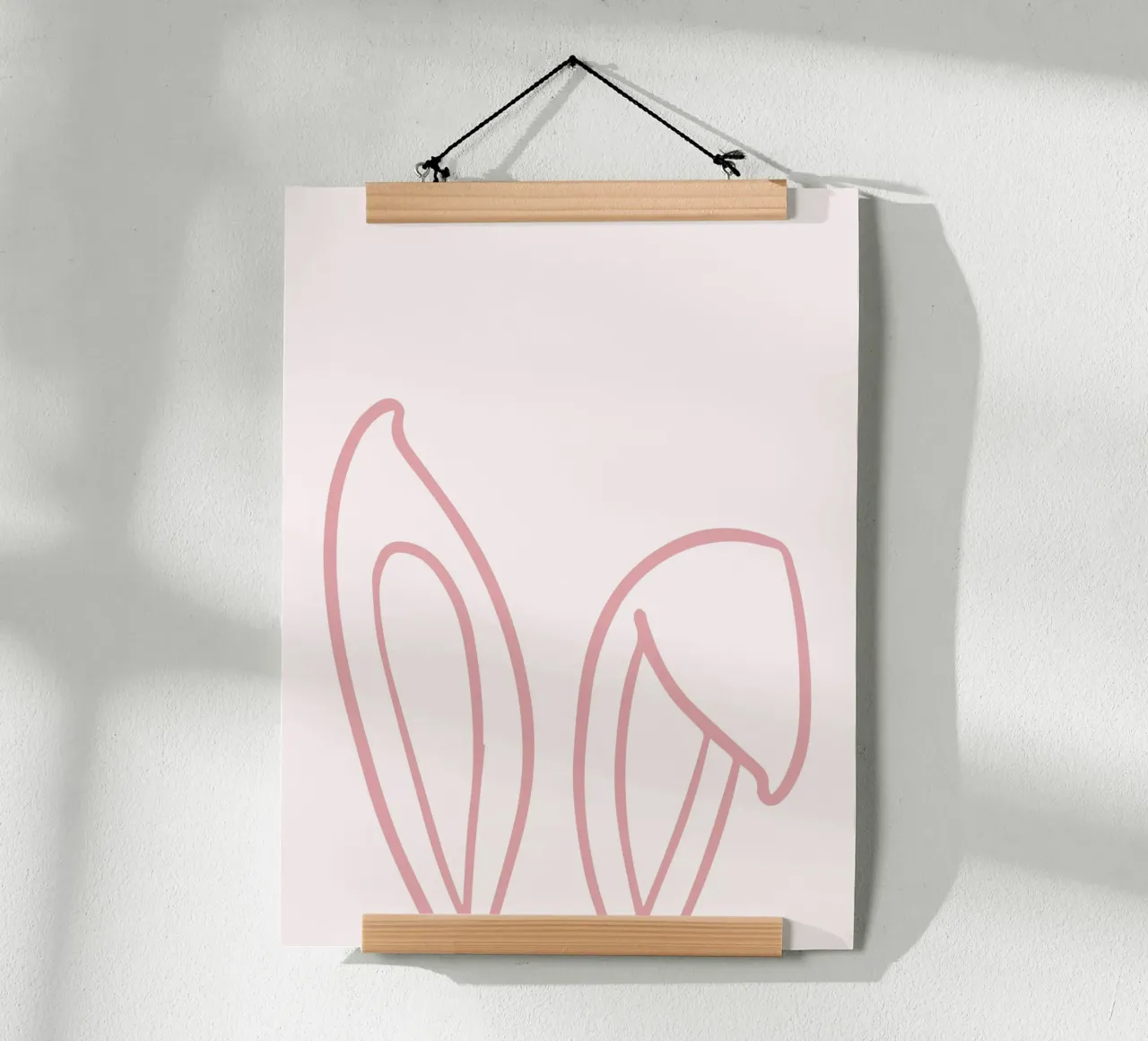 Easter Bunny poster con telaio in alluminio da Dreamer10