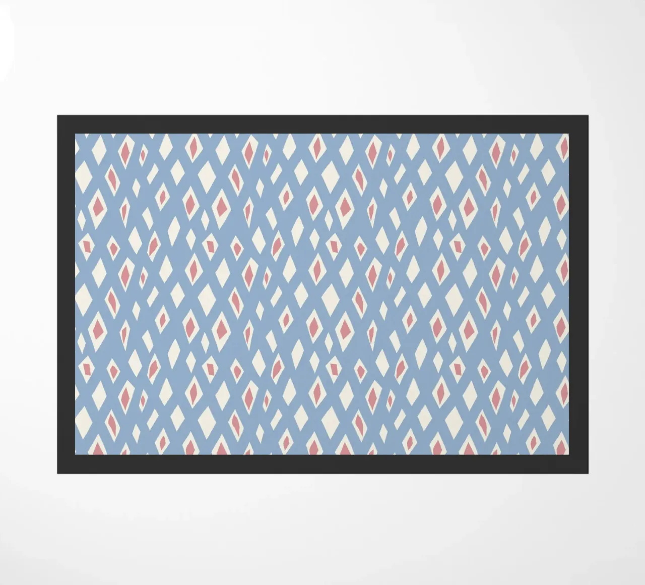Diamond and ruby seamless pattern doormat by Little Dean
