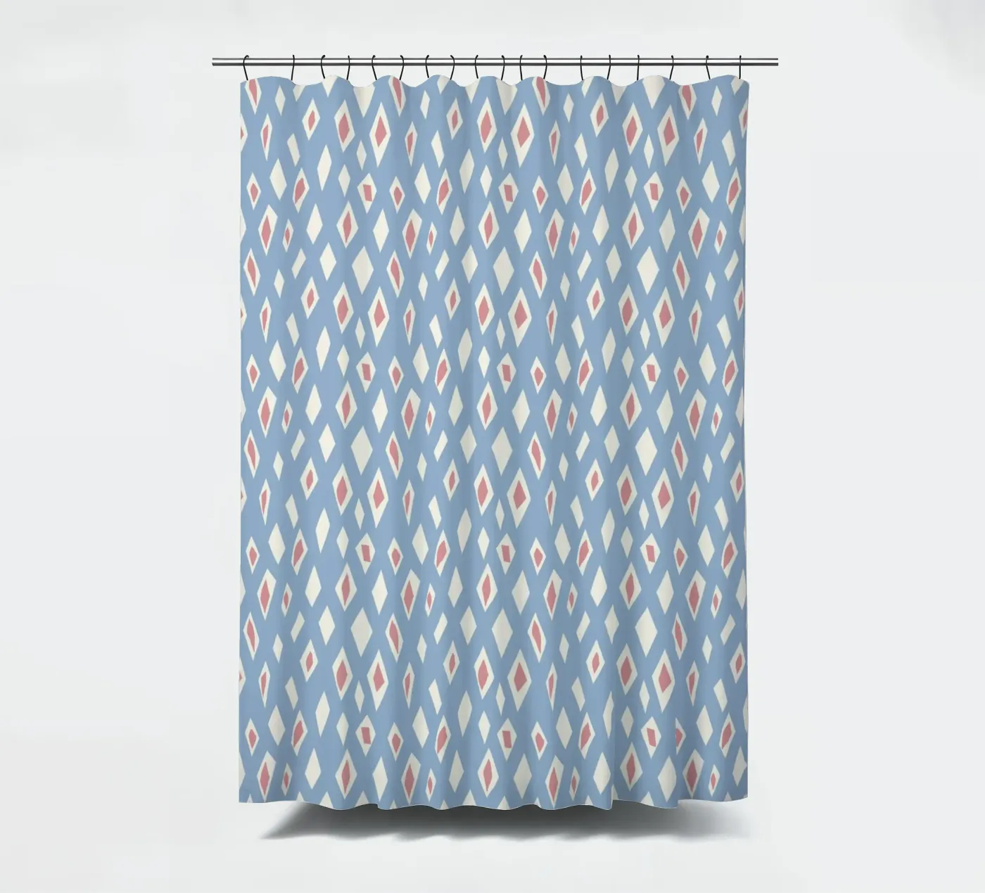 Diamond and ruby seamless pattern Duschvorhang von Little Dean