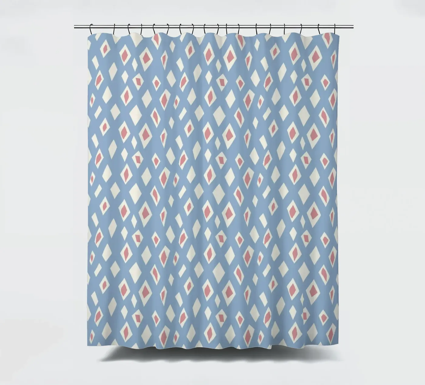 Diamond and ruby seamless pattern Duschvorhang von Little Dean