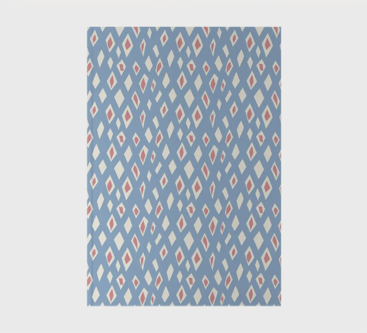 Diamond and ruby seamless pattern notebook by Little Dean
