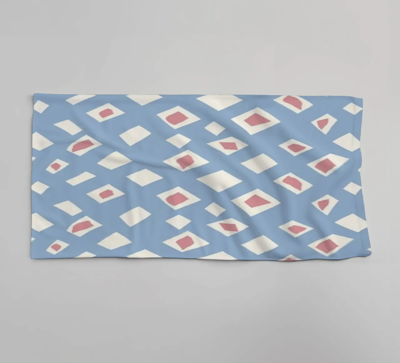 Diamond and ruby seamless pattern towel by Little Dean