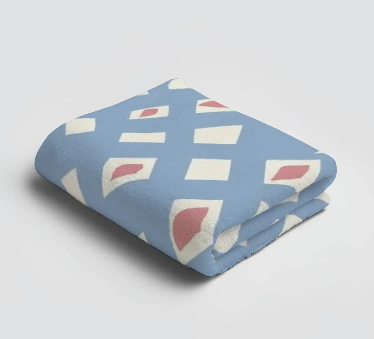 Diamond and ruby seamless pattern towel by Little Dean