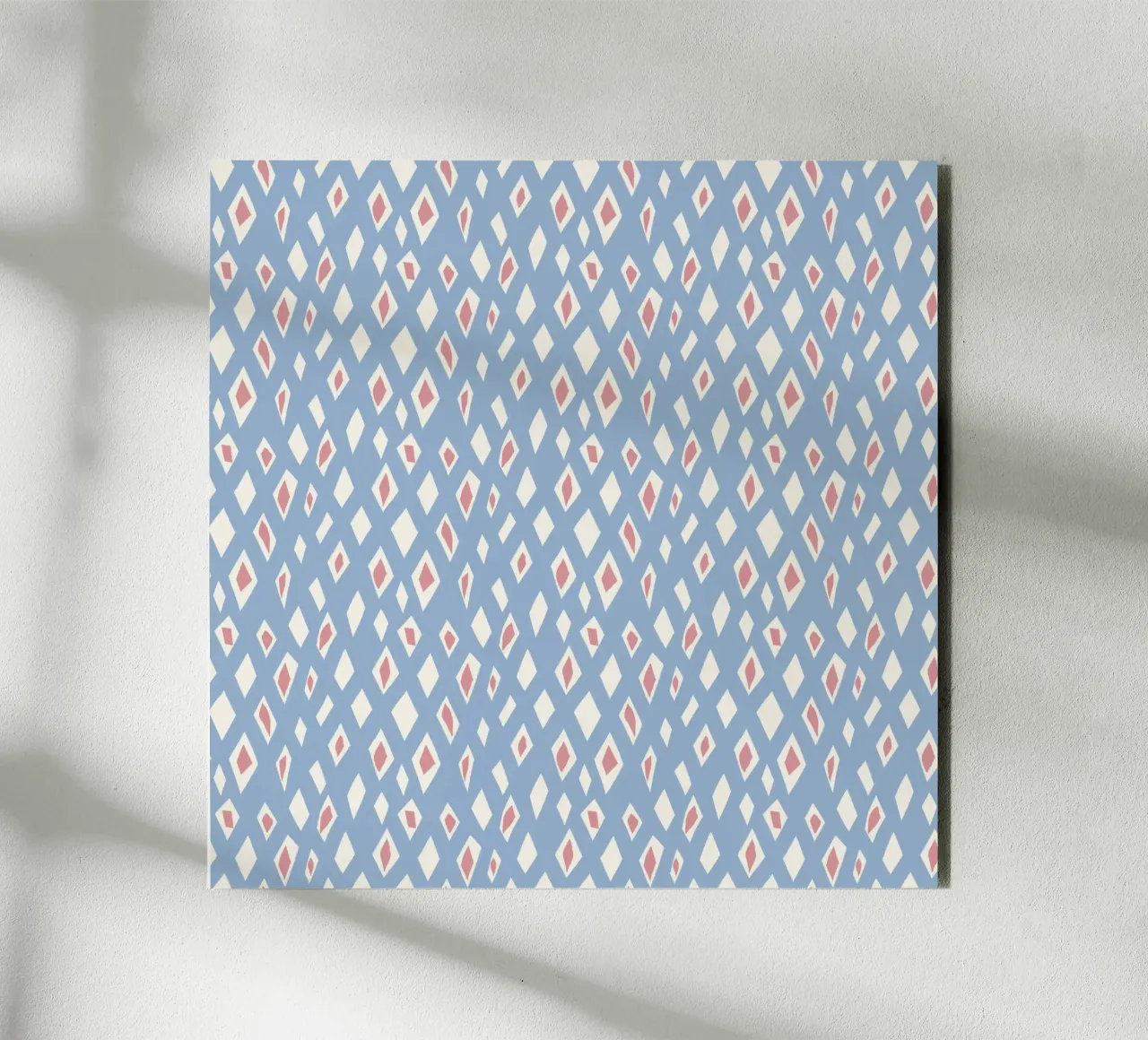 Modello senza cuciture con diamanti e rubini pannello forex da Little Dean