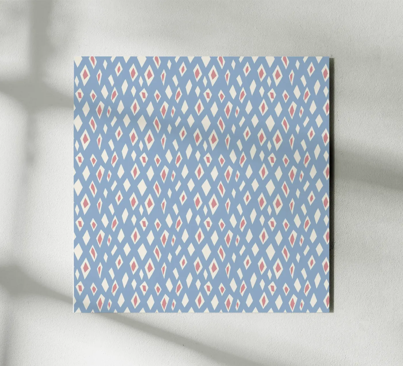 Diamond and ruby seamless pattern Forex-Platte von Little Dean