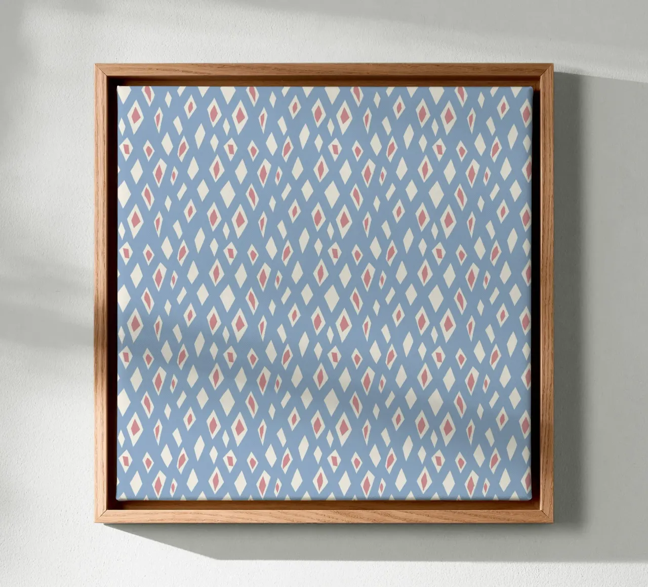 Diamond and ruby seamless pattern canvas by Little Dean