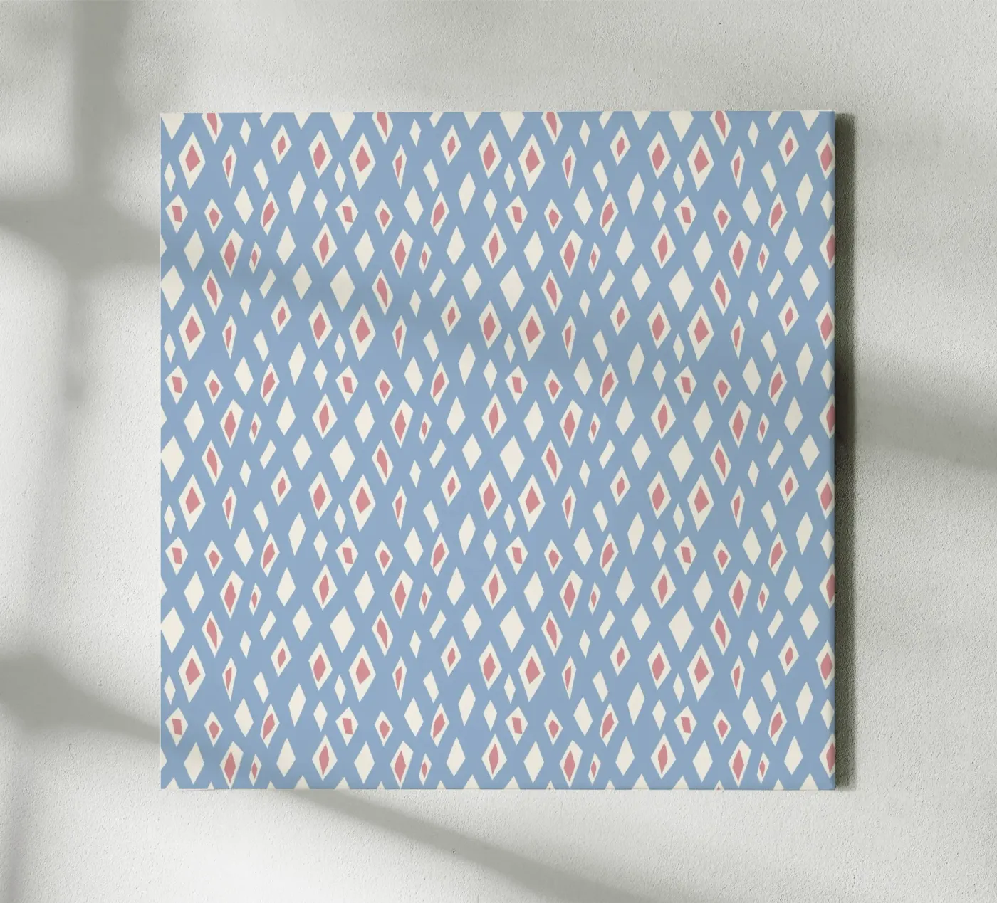 Diamond and ruby seamless pattern tela da Little Dean