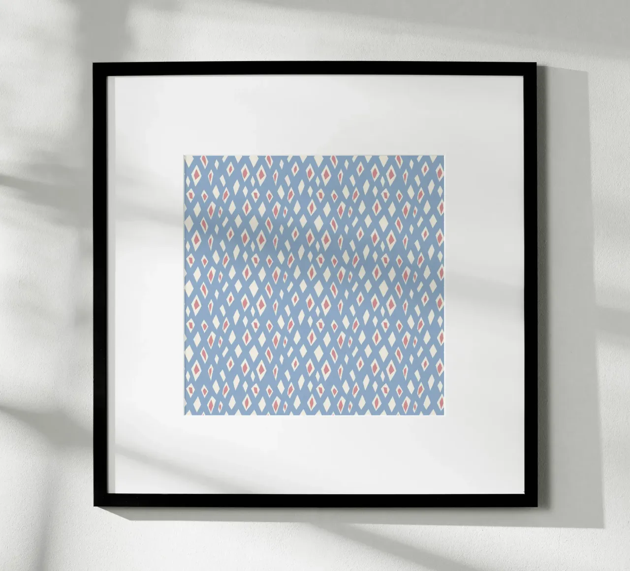 Diamond and ruby seamless pattern poster by Little Dean