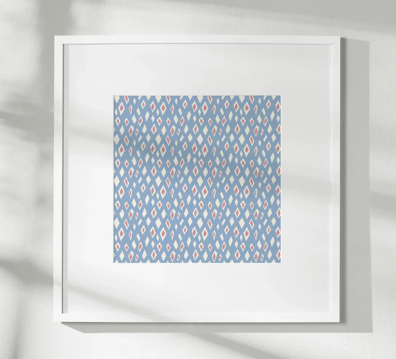 Diamond and ruby seamless pattern hahnemühle by Little Dean