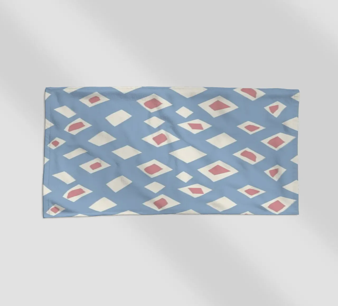 Diamant en robijn naadloos patroon strandhanddoek van Little Dean