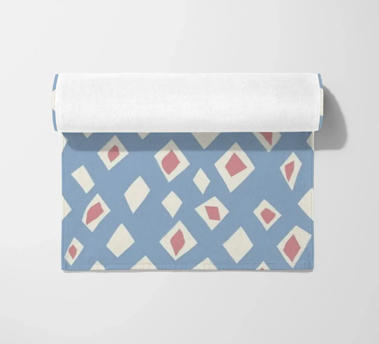 Diamant en robijn naadloos patroon strandhanddoek van Little Dean