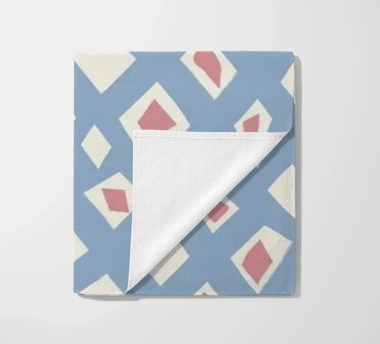 Diamant en robijn naadloos patroon strandhanddoek van Little Dean