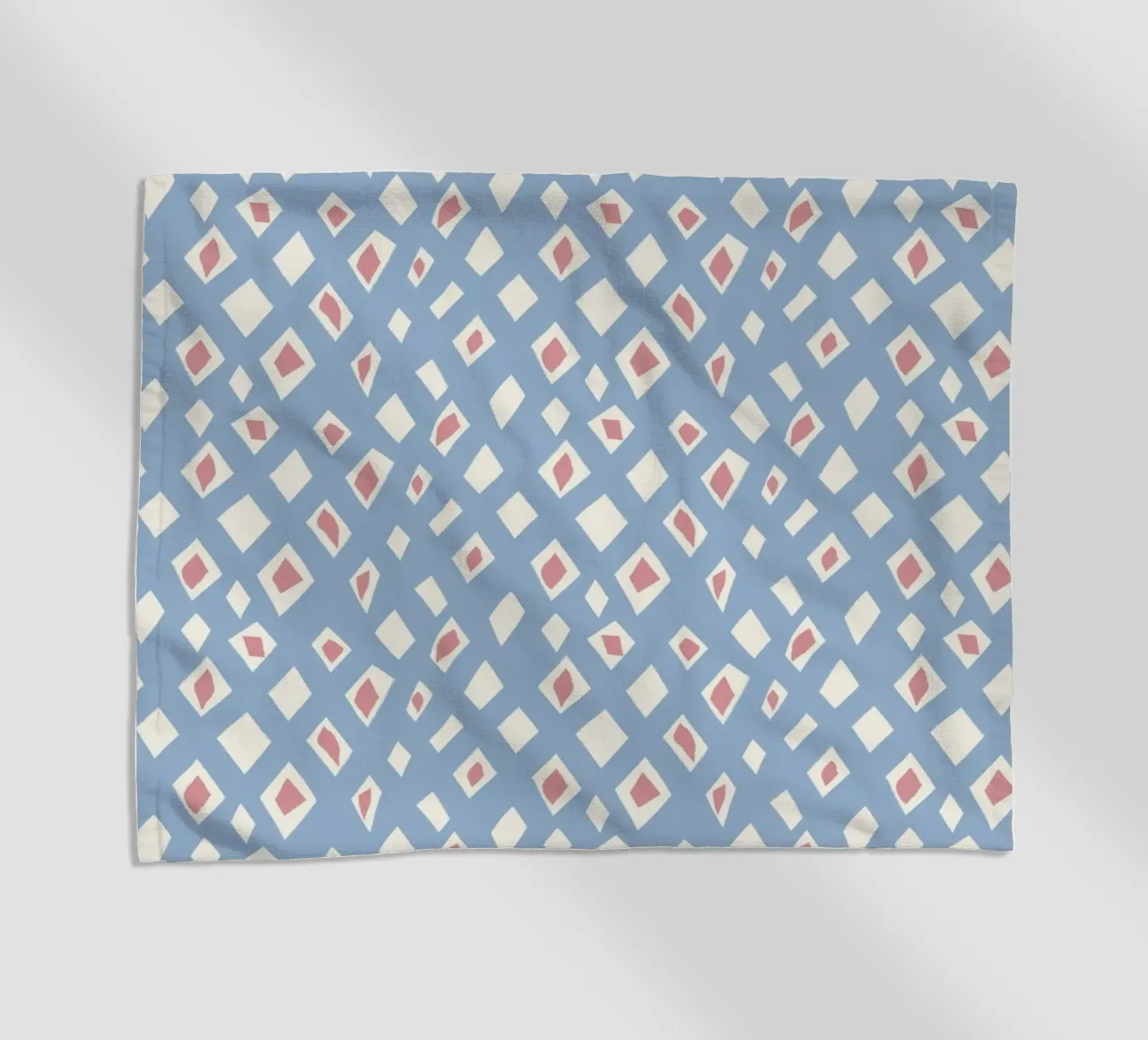 Diamant en robijn naadloos patroon strandhanddoek van Little Dean