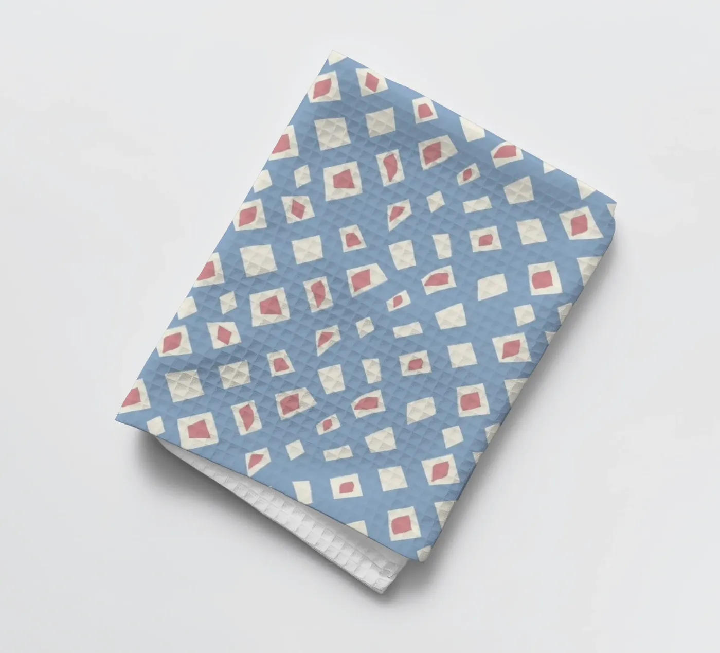 Diamond and ruby seamless pattern tea towel by Little Dean