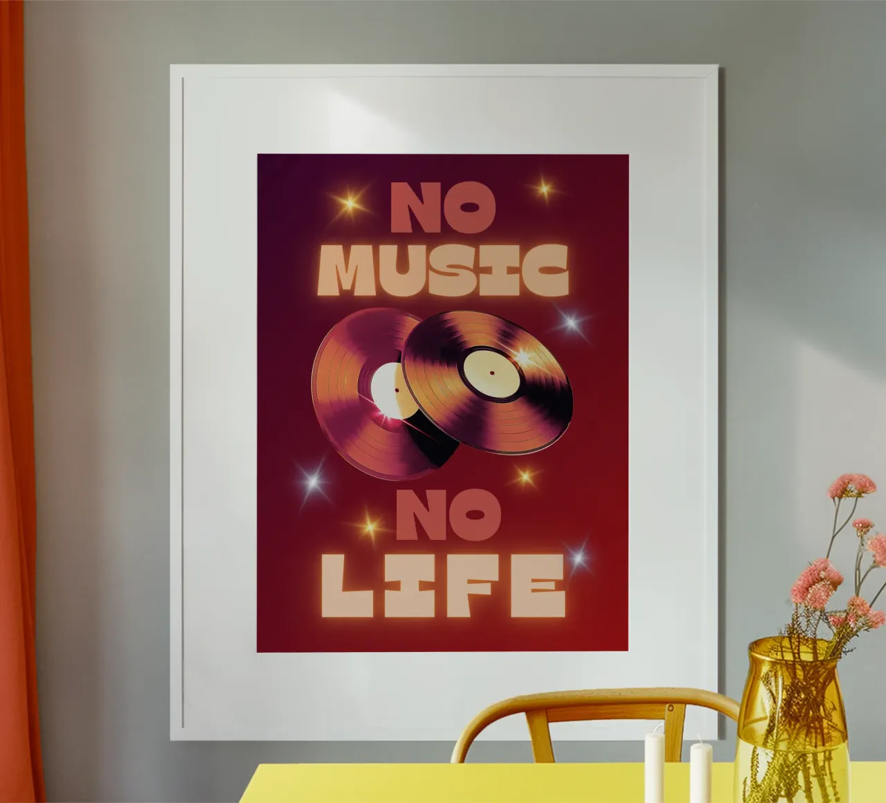 Music is Life poster with plastic frame by Dreamer10