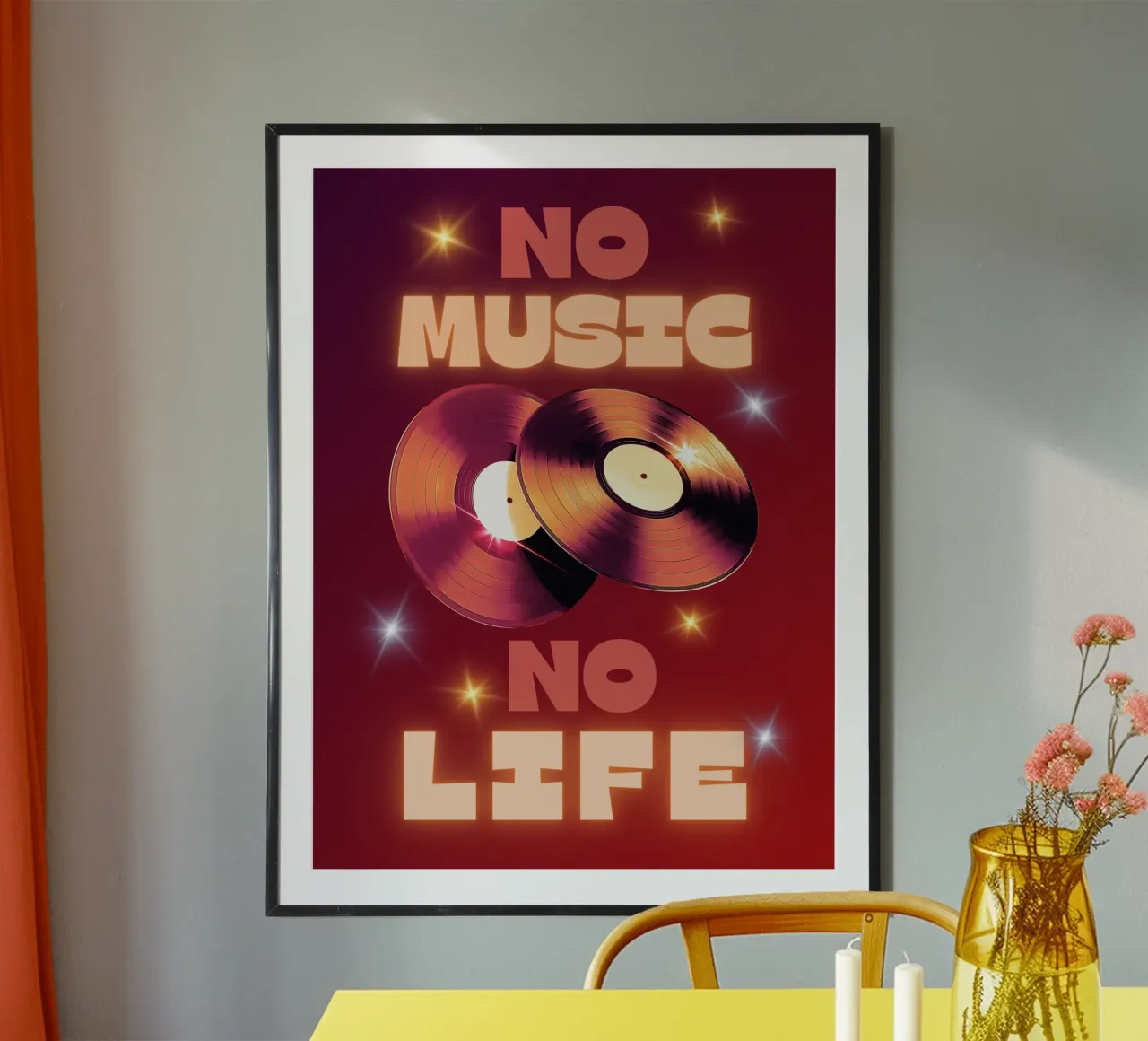 Music is Life poster with plastic frame by Dreamer10